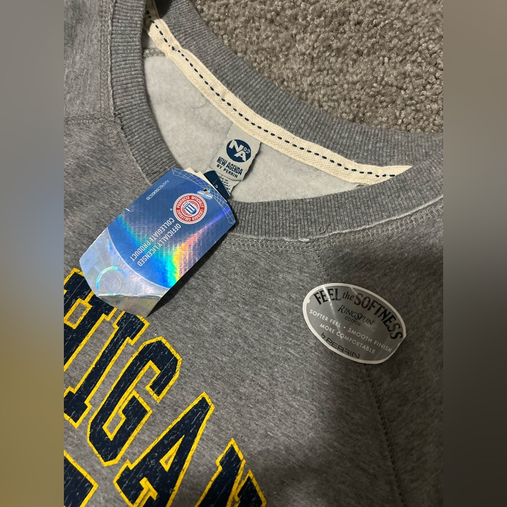 Michigan New agenda by Perrin brand new sweatshirt with tags small